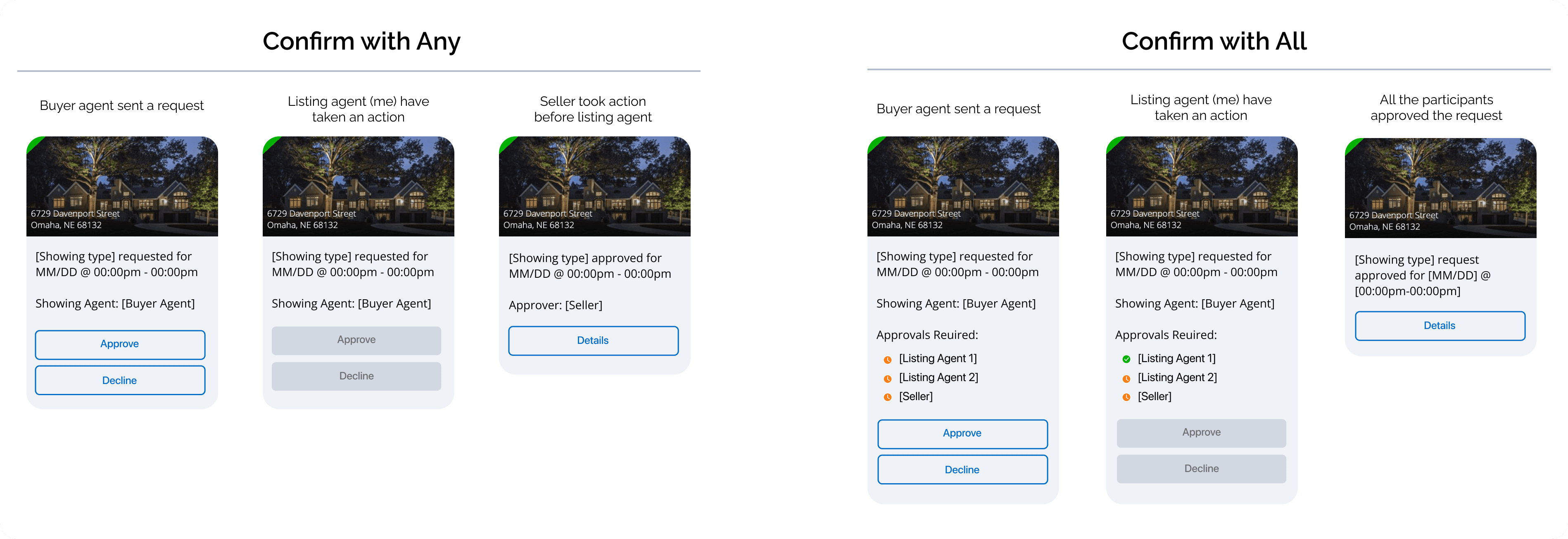 Message UI for Listing Agent